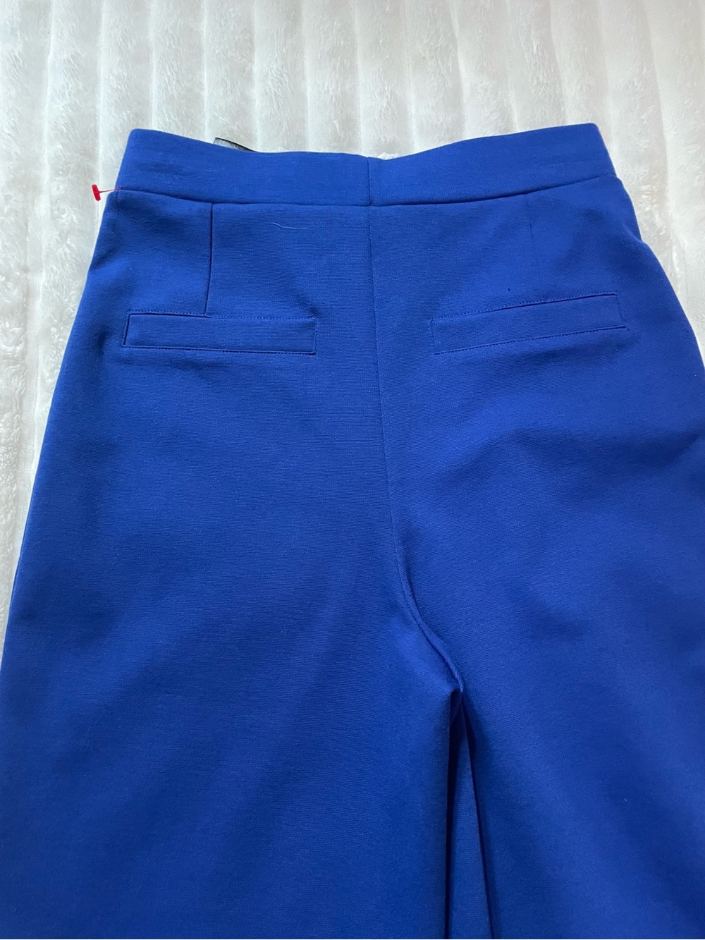 H&M High-Rise Wide Leg Pants in Cobalt Blue - Picture 4 of 14